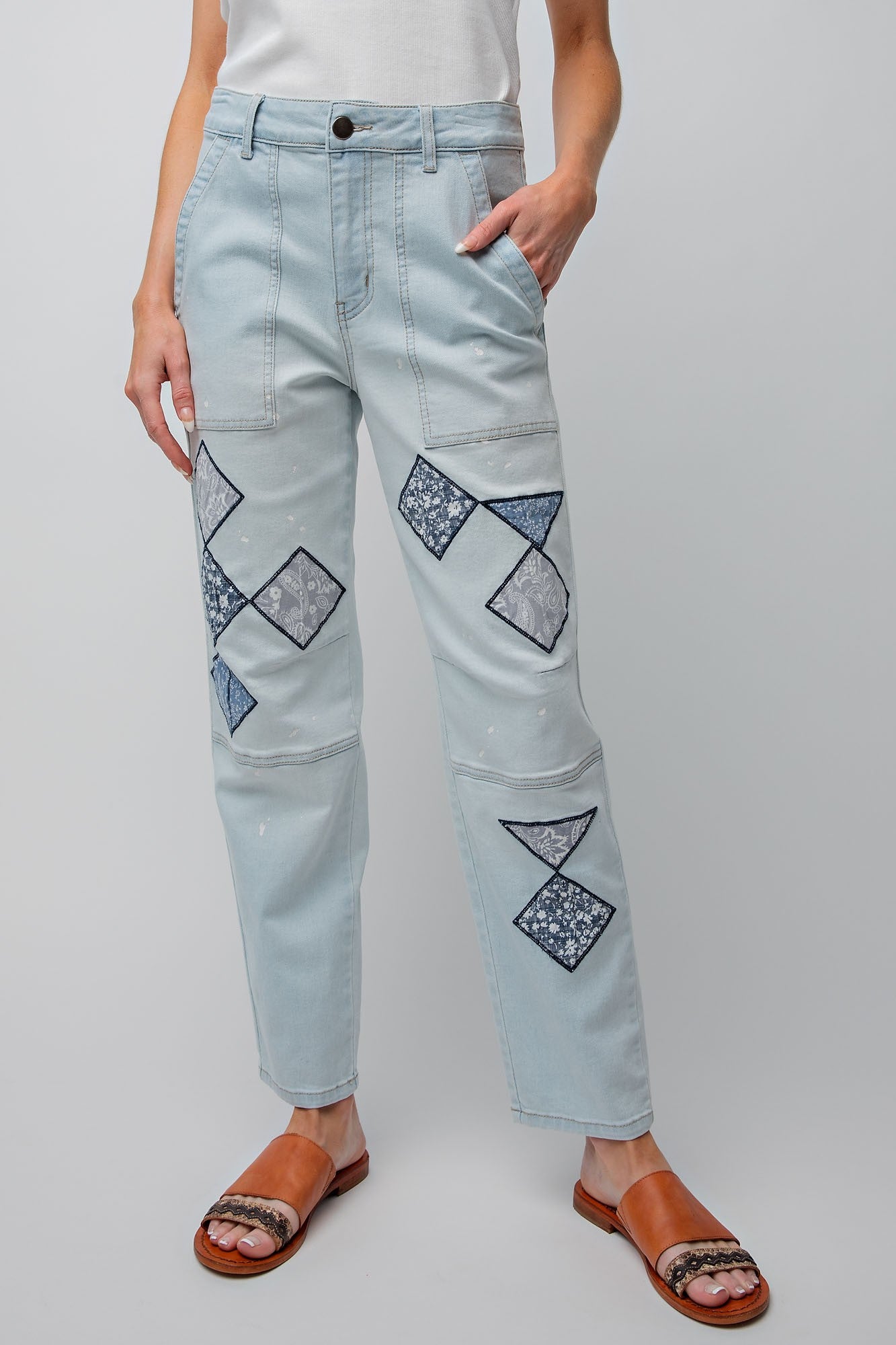 Patchwork Tribal Denim