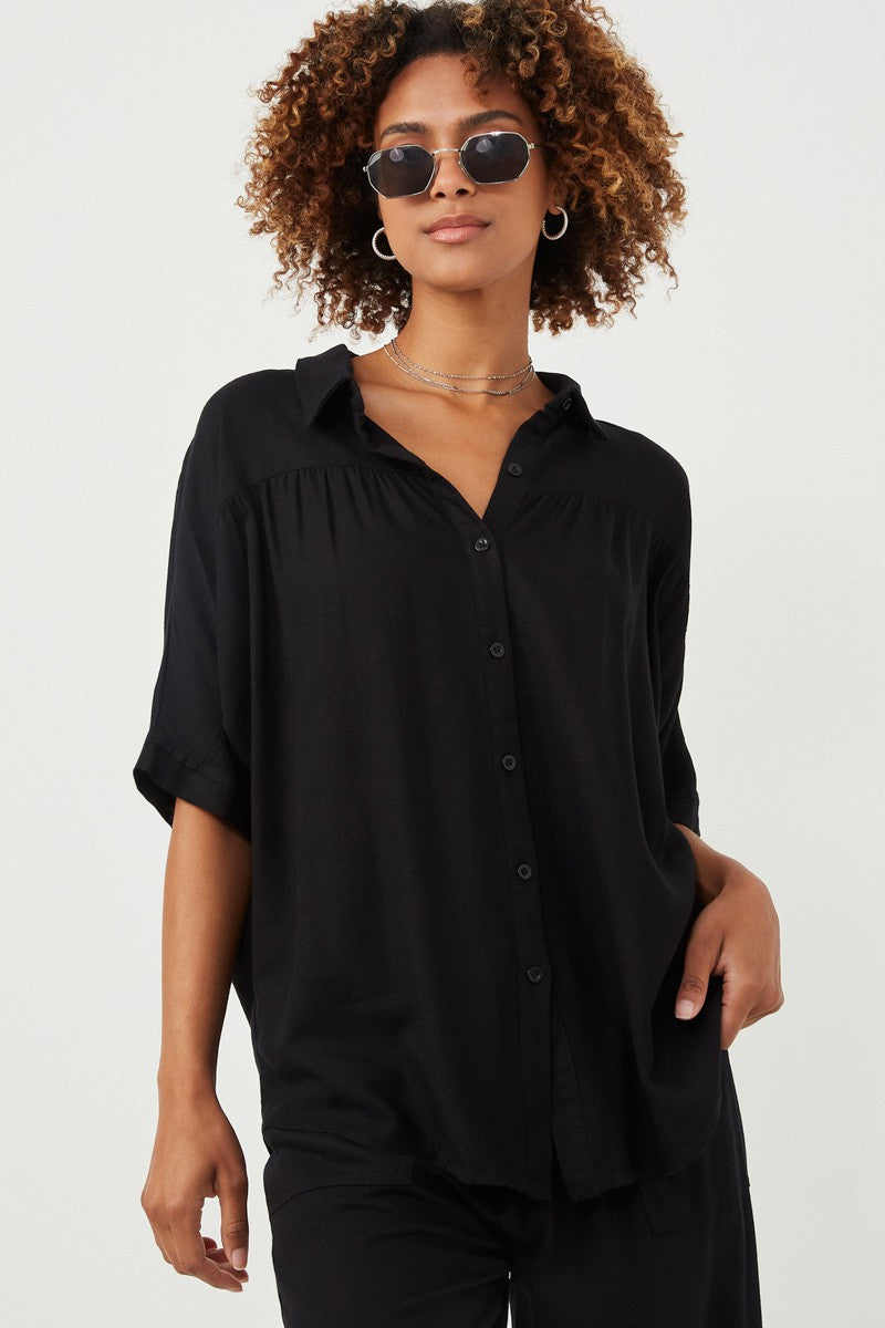 Back Me Up Linen Set-TOP