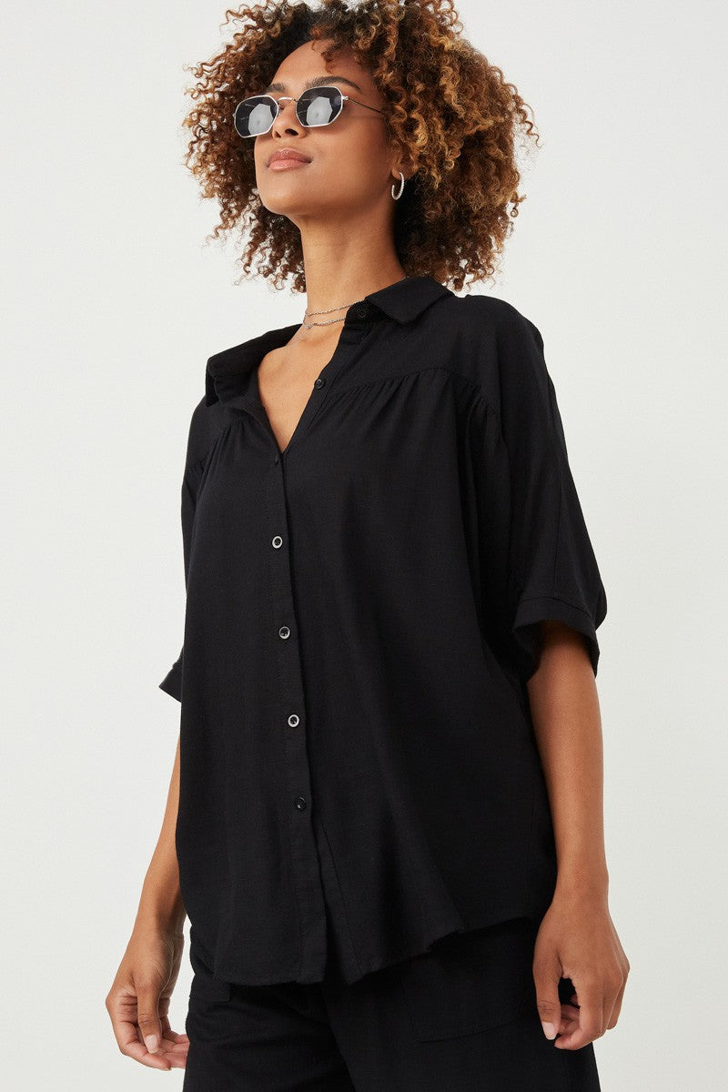 Back Me Up Linen Set-TOP