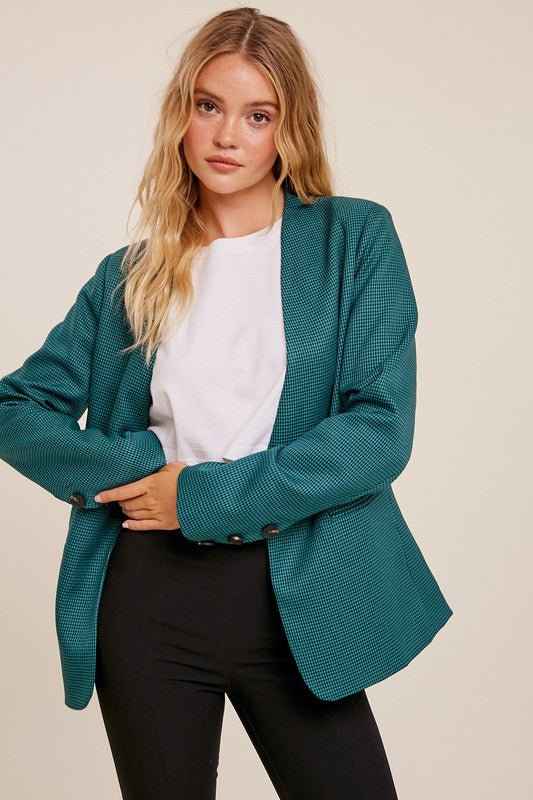Vintage Plaid Blazer
