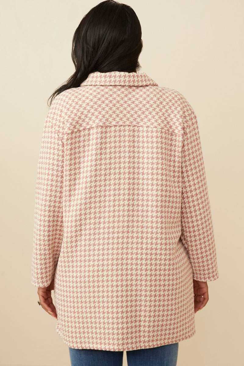 Hounds Tooth Jacket-PLUS
