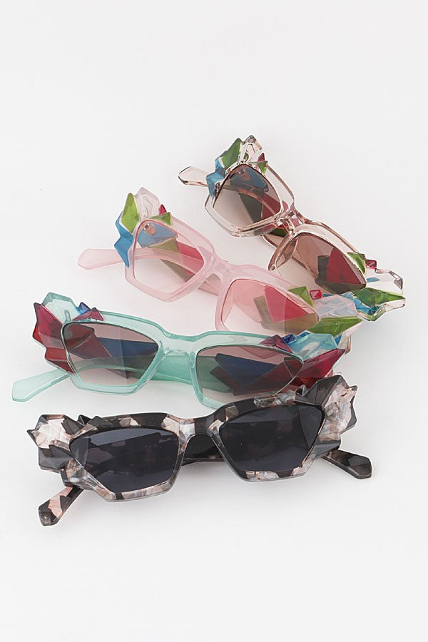 Abstract Crystal Sunglasses