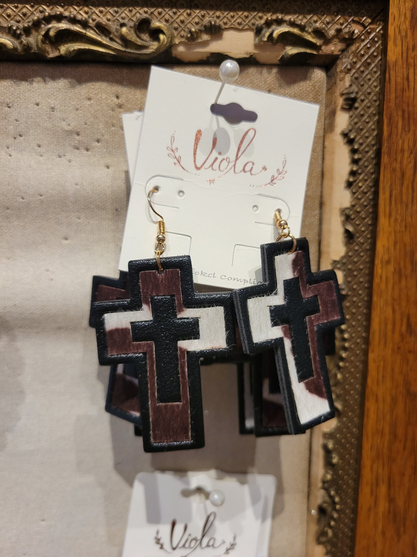 Wild Animal Cross Earrings