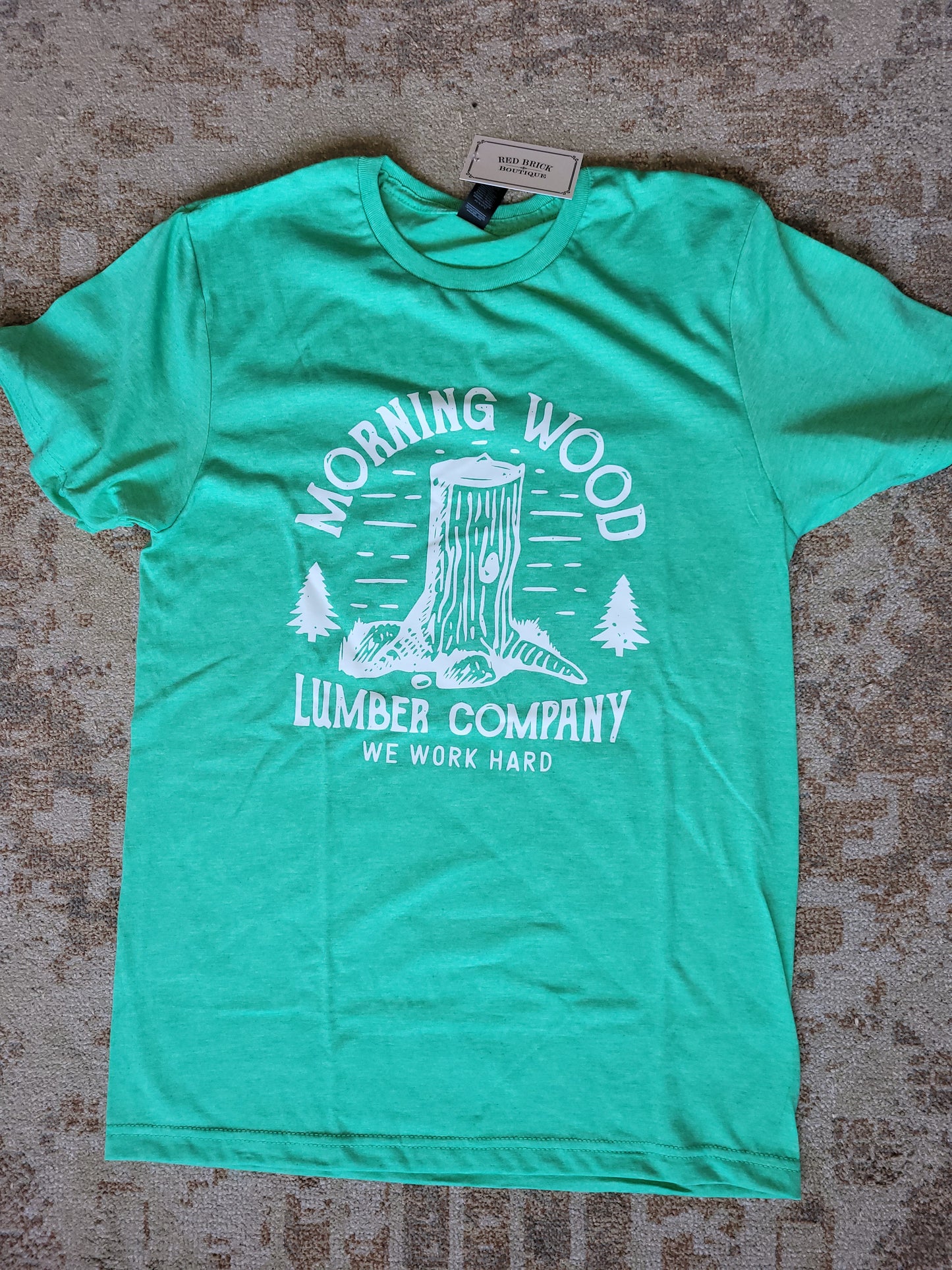 Men's Morning Wood Tee-Green