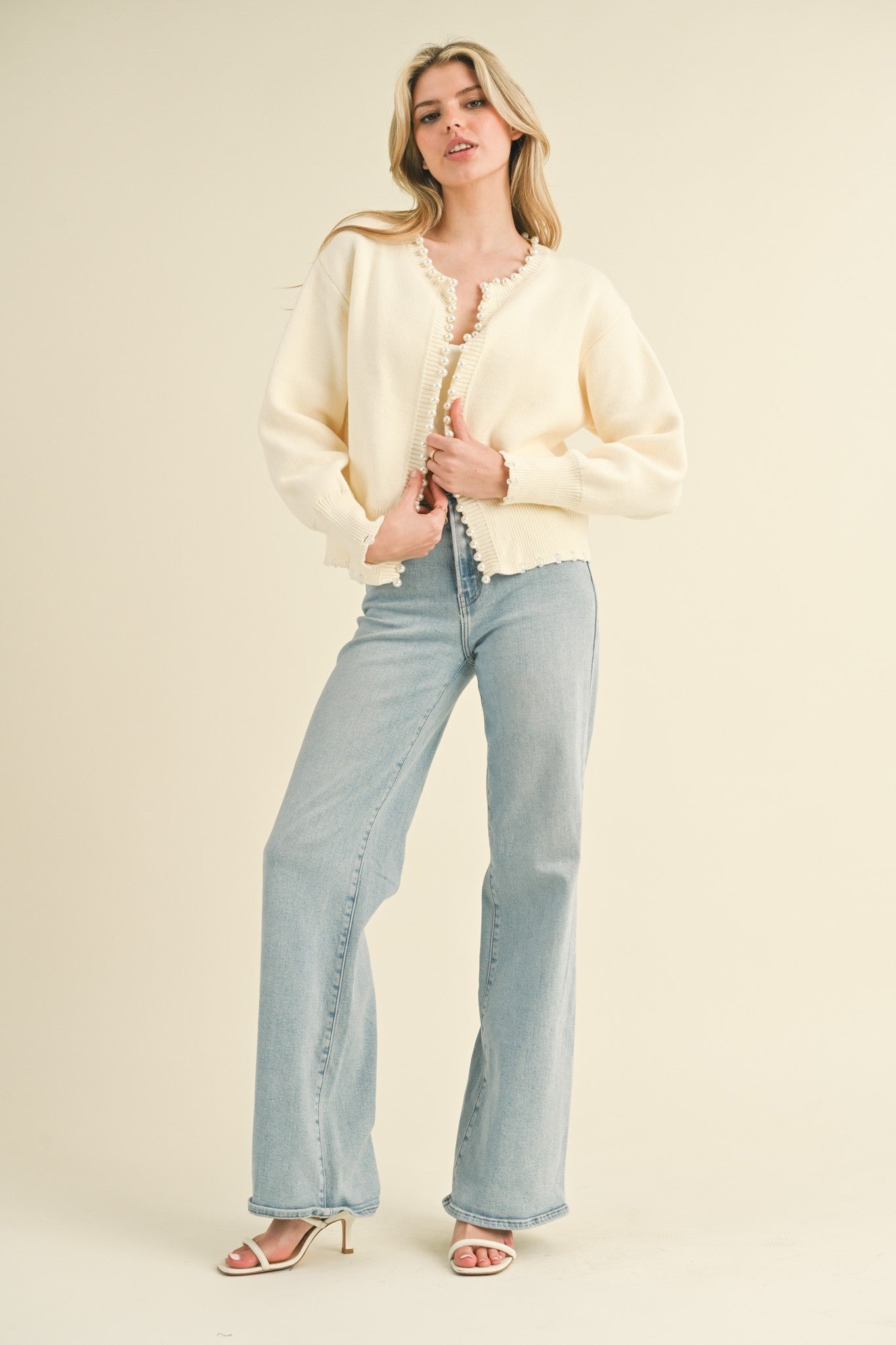 Pearl Embellished Cardigan