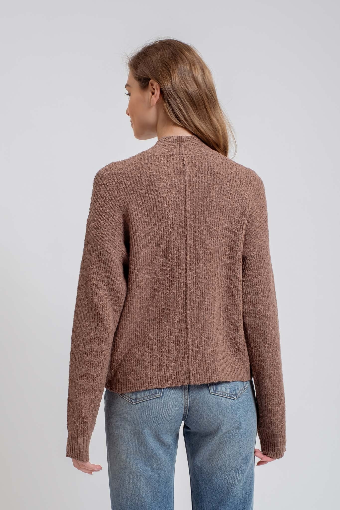 Contrast Seam Sweater