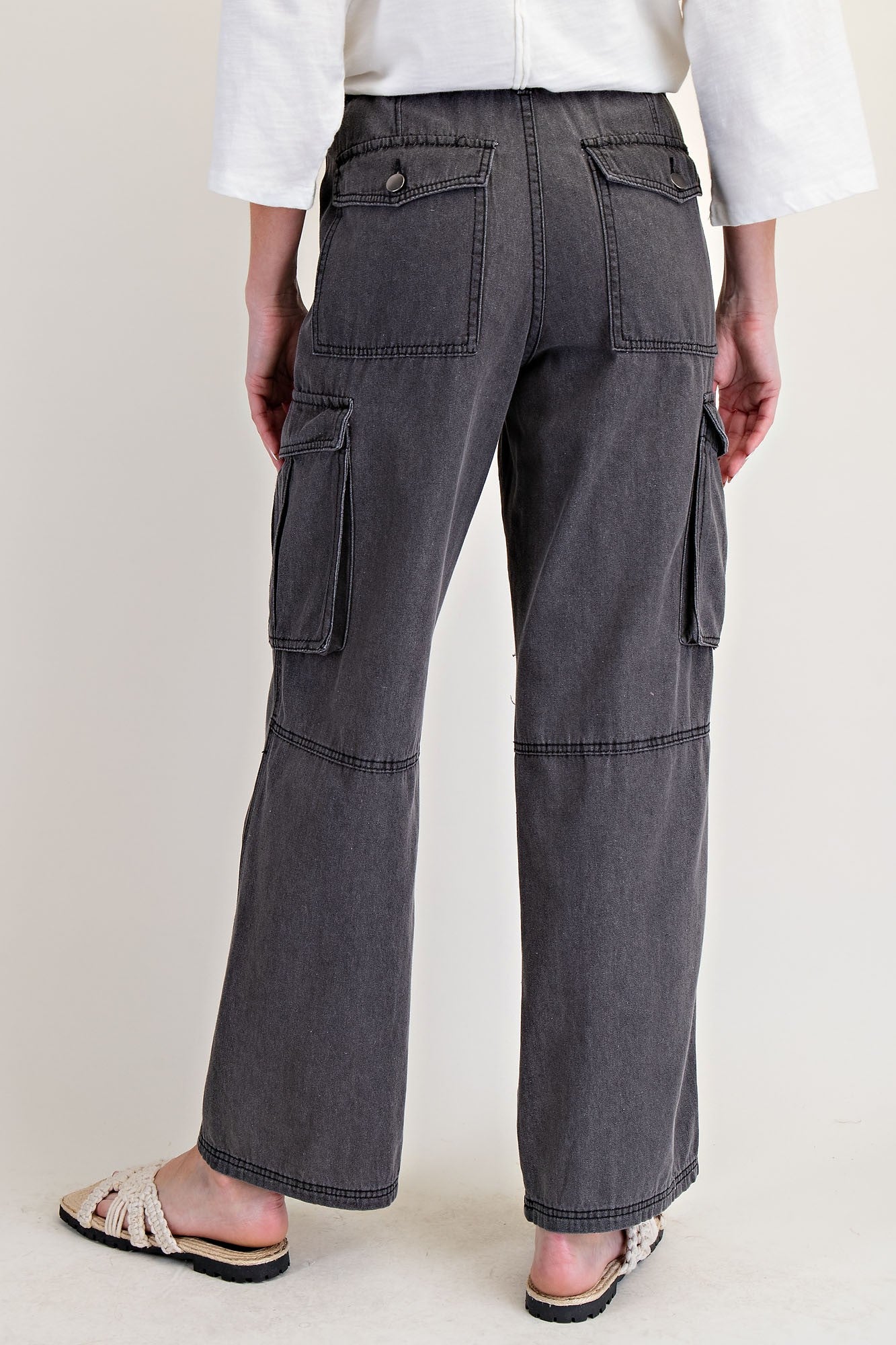 Wide Leg Cargo Pants