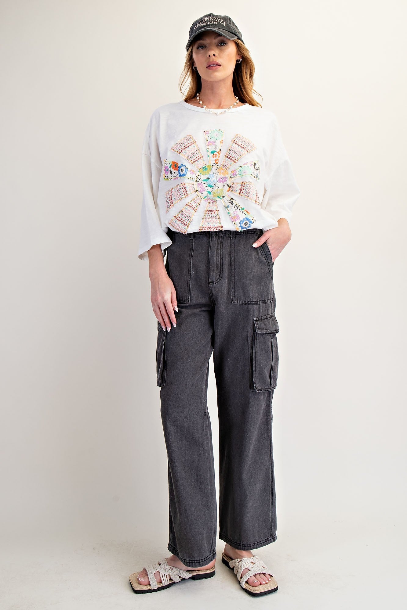 Wide Leg Cargo Pants