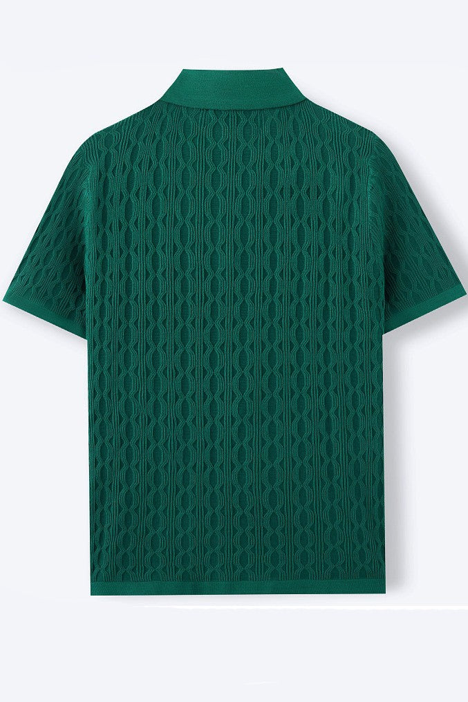 Men's Cable Button Up