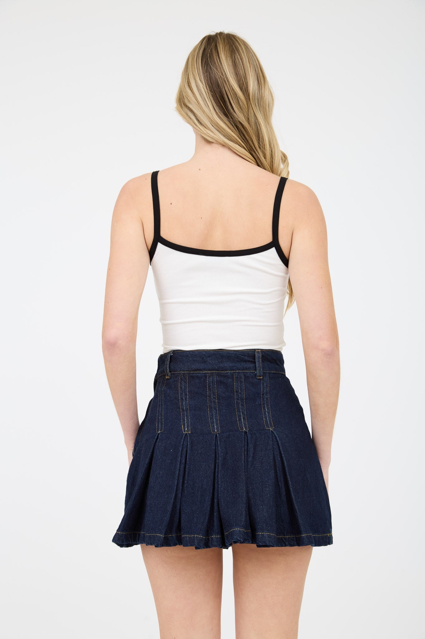 Pretty Bow Tank Top-White