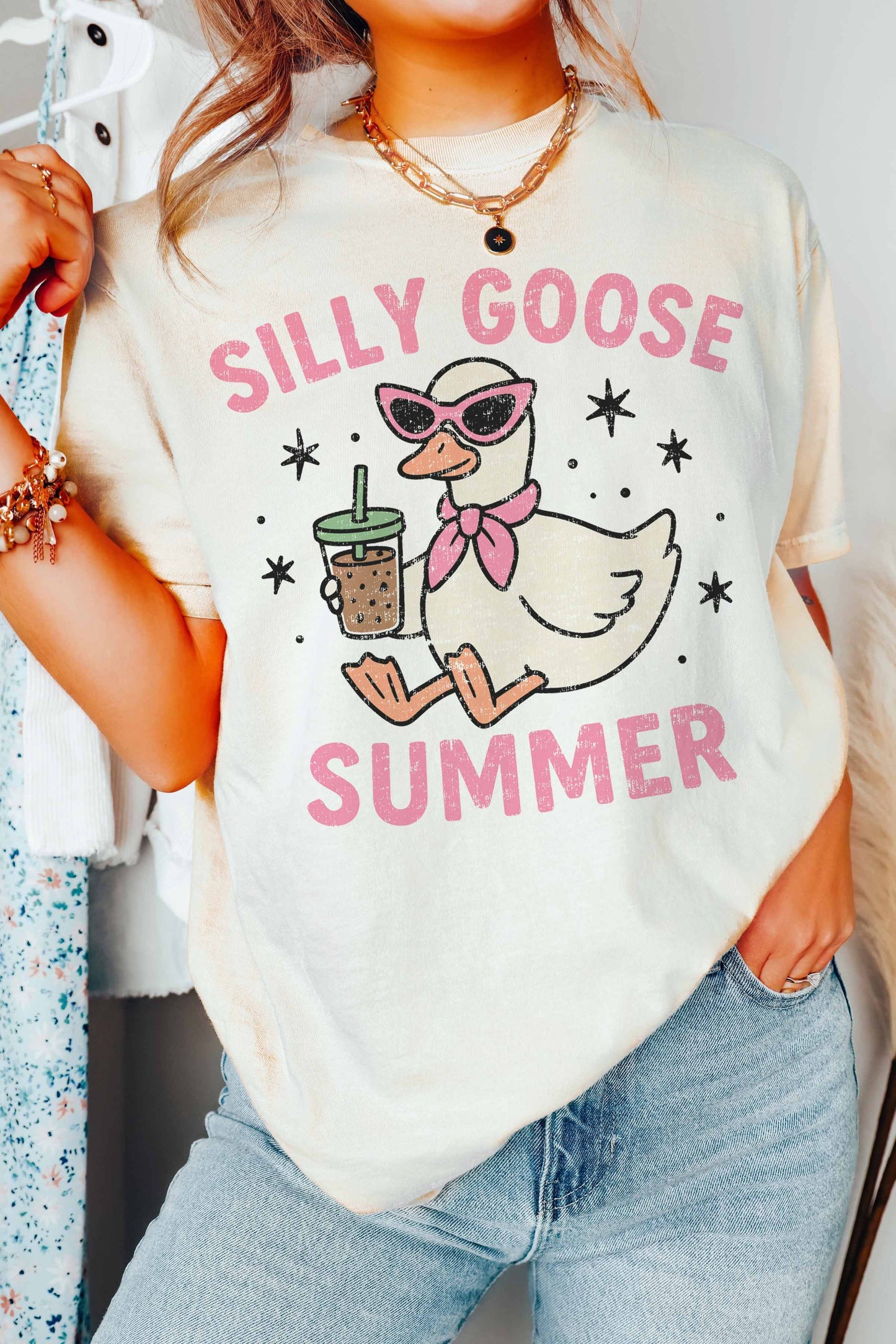 Silly Goose Summer-Pink