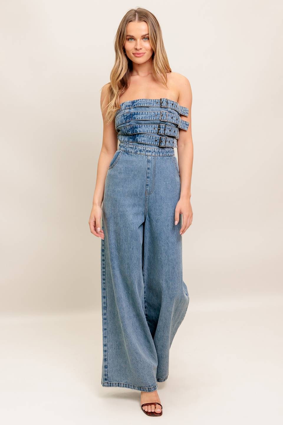 Belt Buckle Jumpsuit