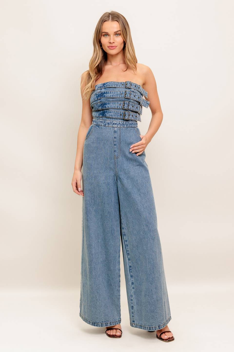 Belt Buckle Jumpsuit