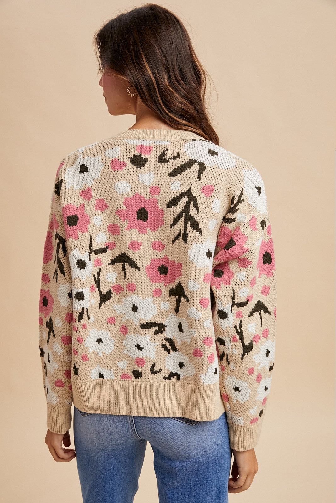 Floral Textured Cardigan