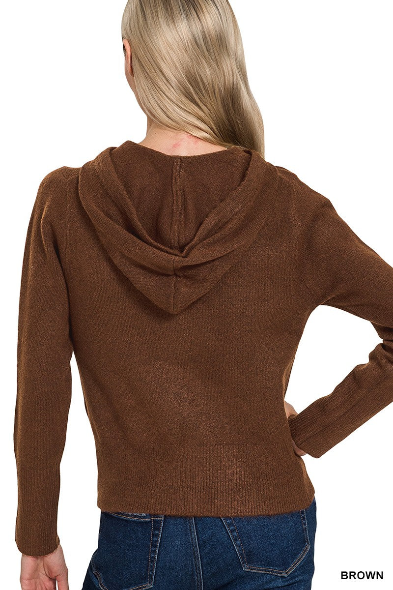 Chocolate Zip Up Hoodie