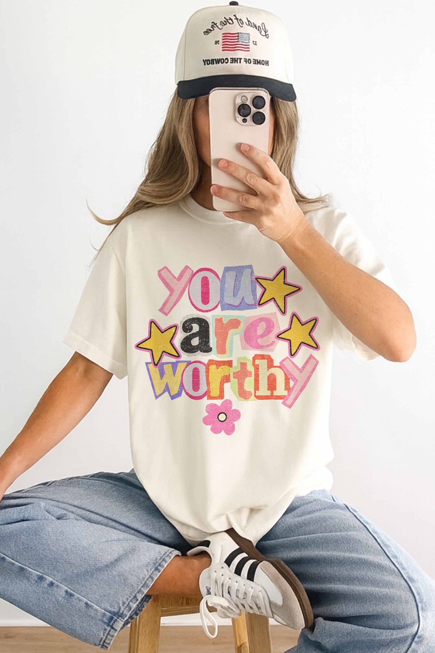 You Are Worthy Top-Ivory