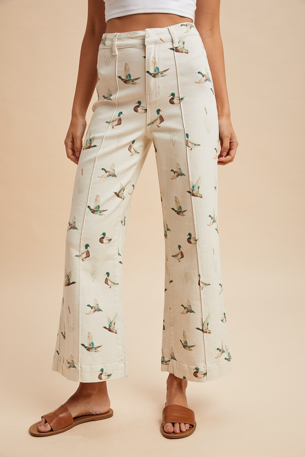 Mallard Printed Stretchy Jeans