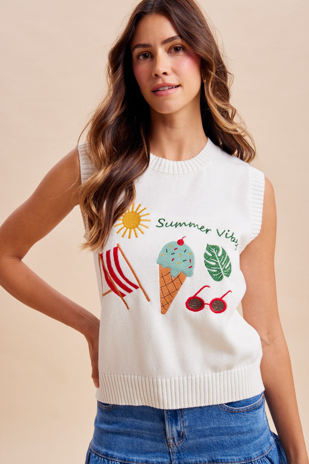 Summer Vibes Sweater Vest