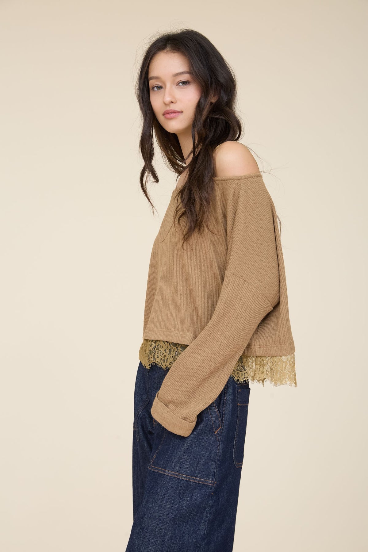 Dreamy Off-Shoulder Lace Long Sleeve