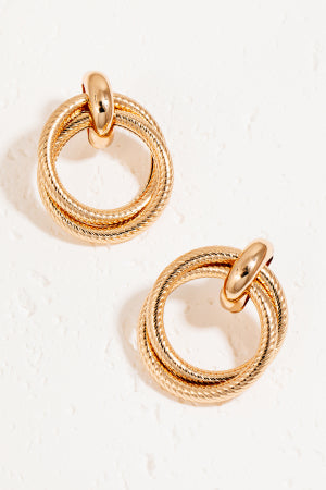 Gold Double Hoop Earrings