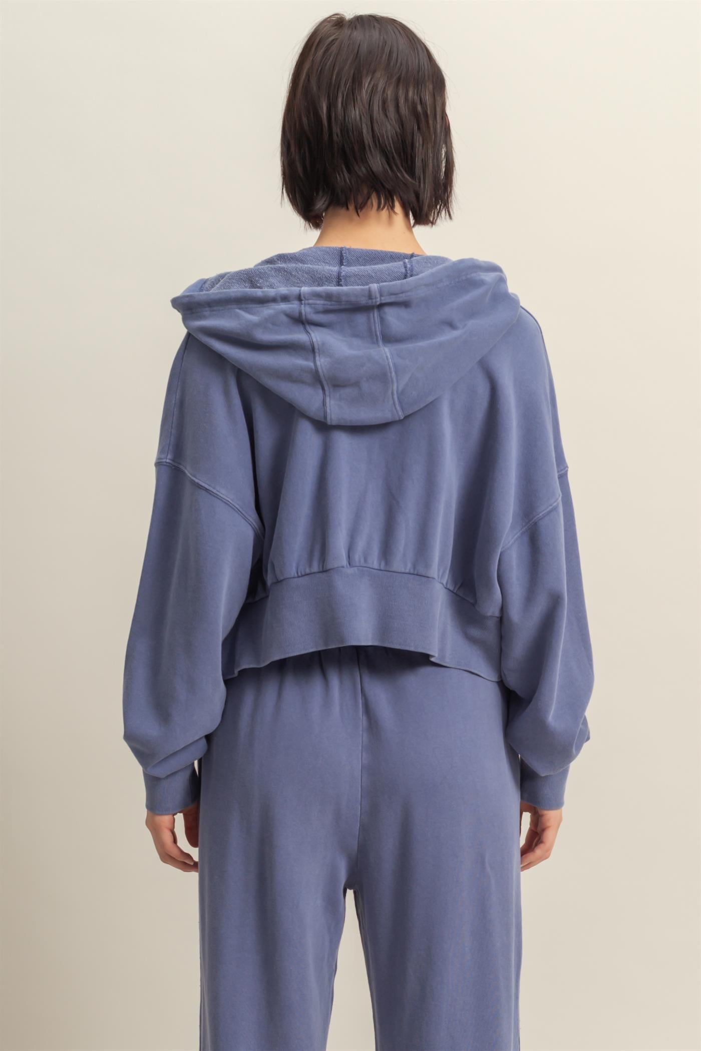 Cuddly Cropped Zip Hoodie