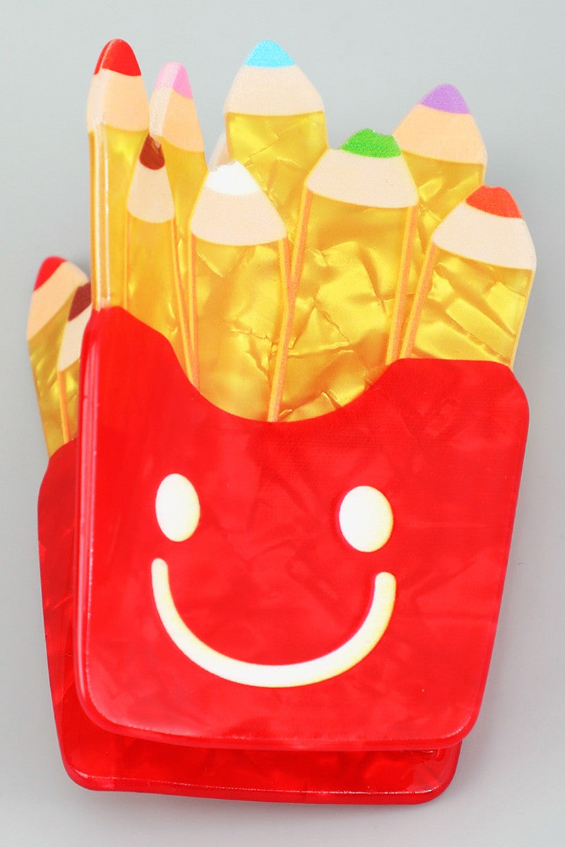 Back to School Crayons Hair Clip