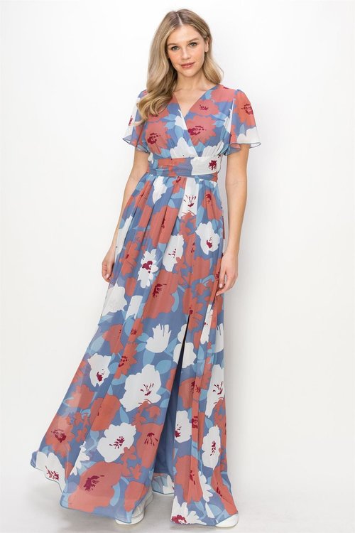 Beachside Resort Dress-Blue