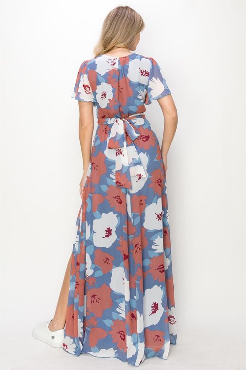 Beachside Resort Dress-Blue
