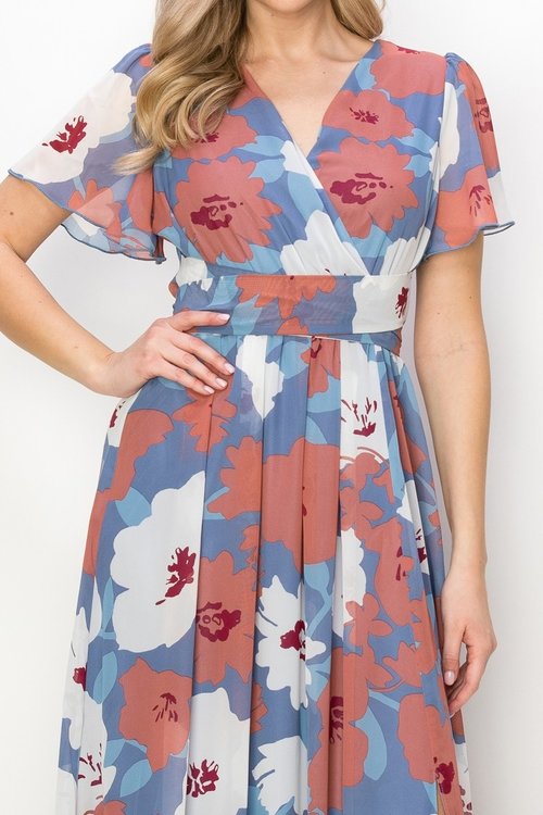 Beachside Resort Dress-Blue