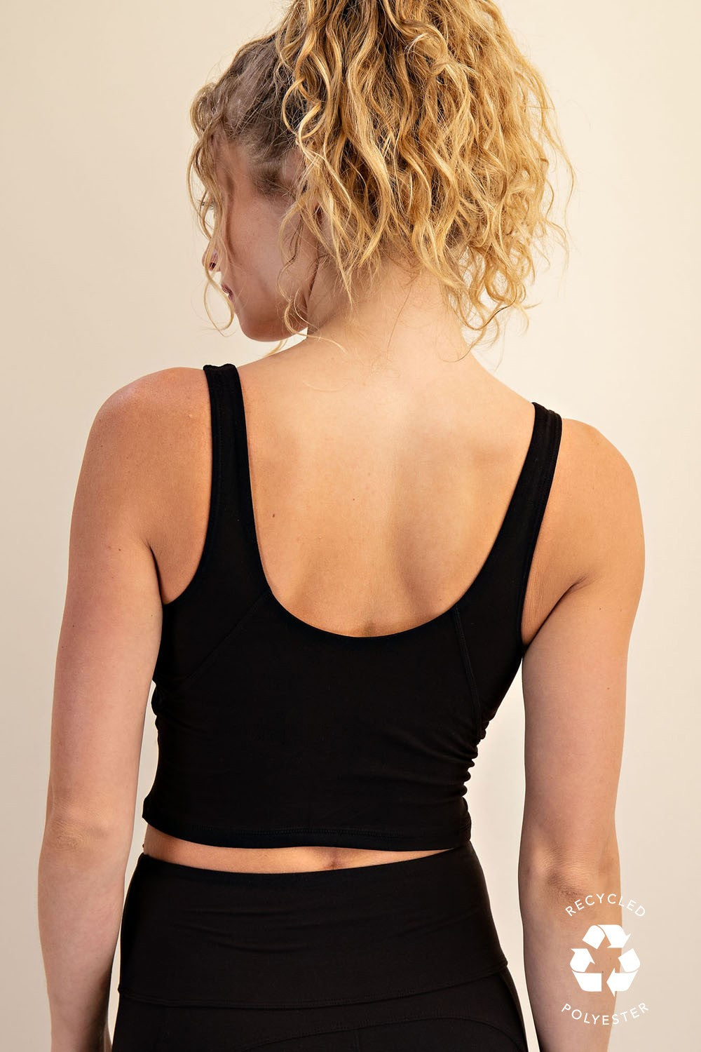 Buttery Soft Sports Bra-Black