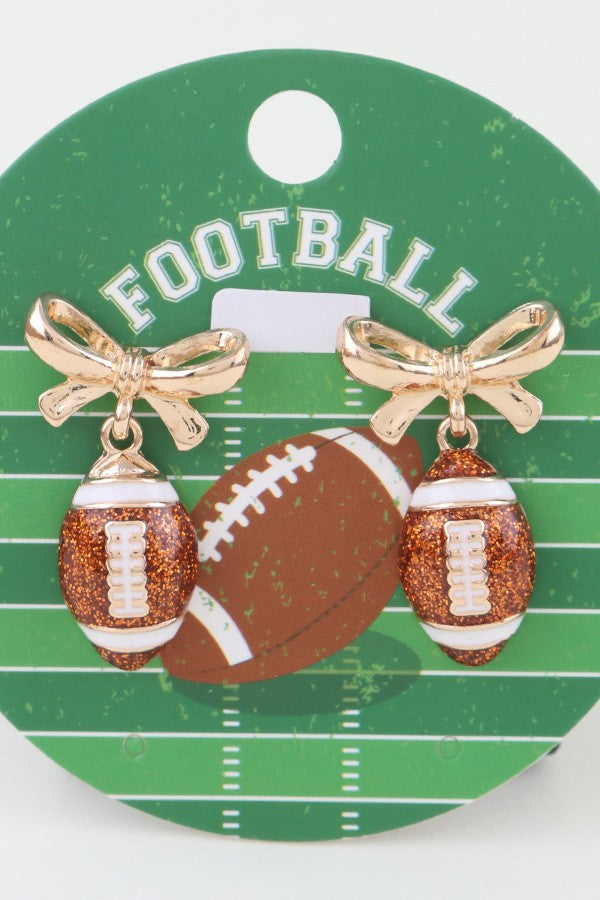 Game Day Football Earrings