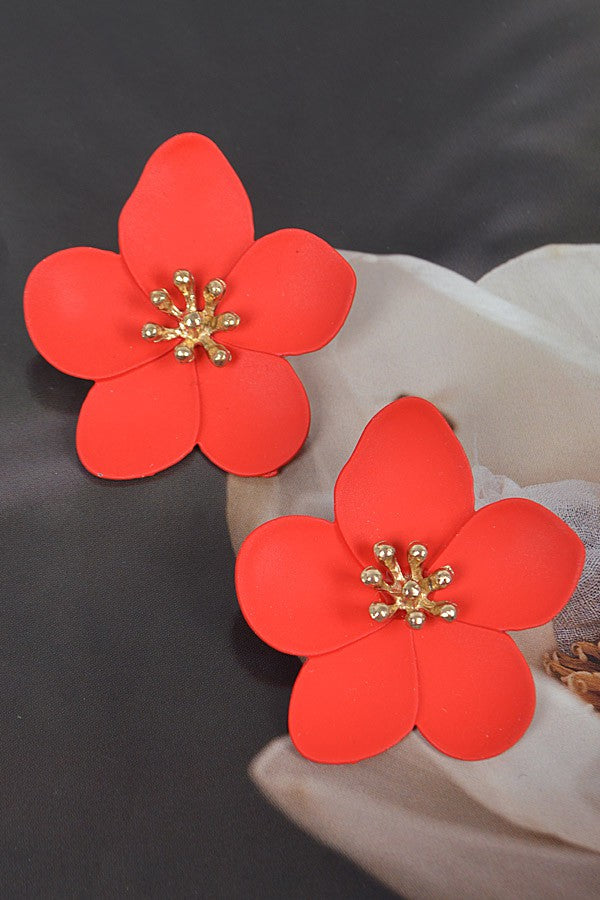 Cutie Pie Vibrant Flower Earrings