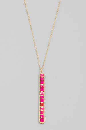 Stone Bar Necklace