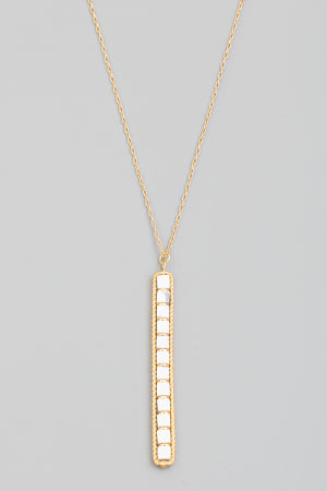 Stone Bar Necklace