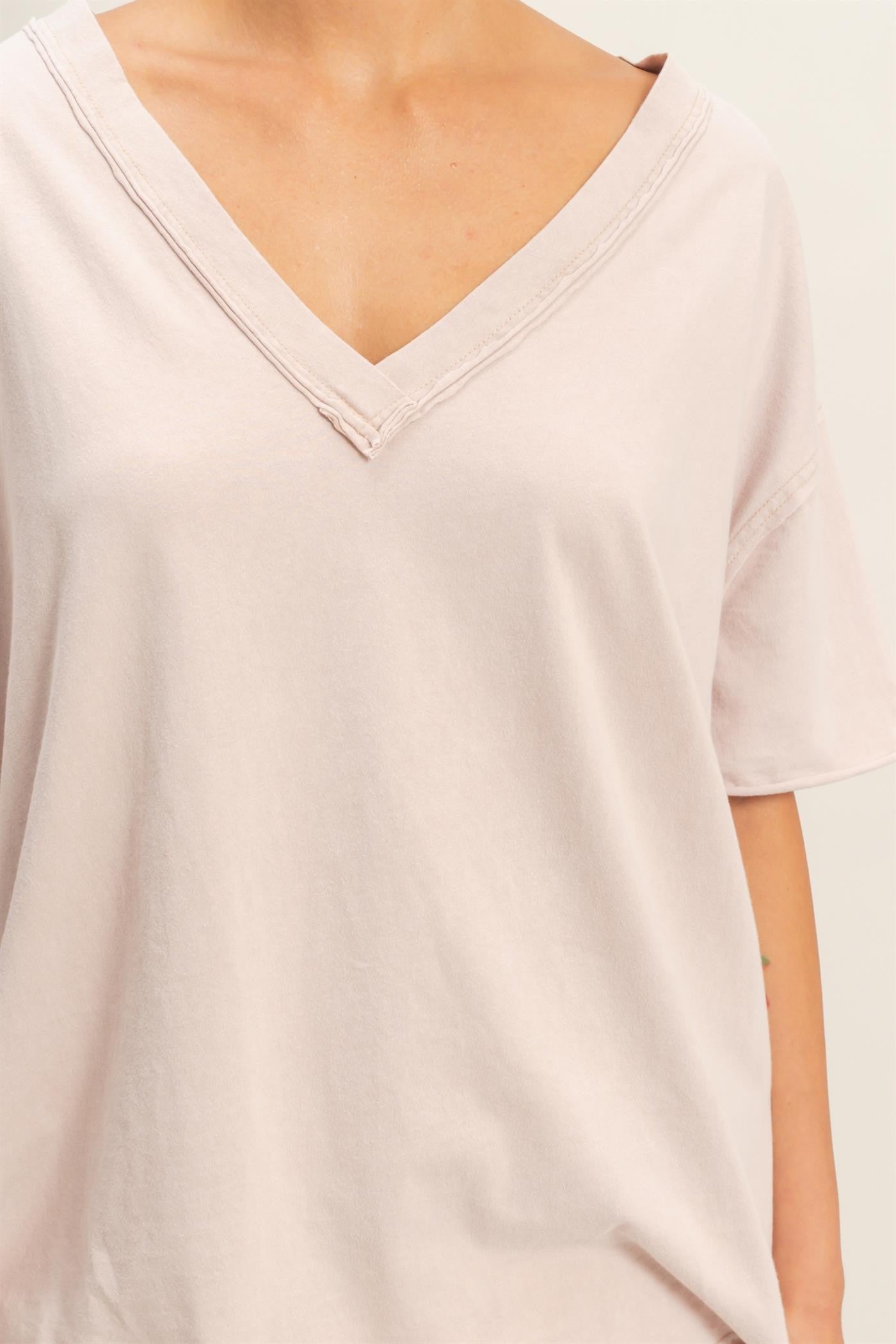 Cotton Wash Shirt-Taupe