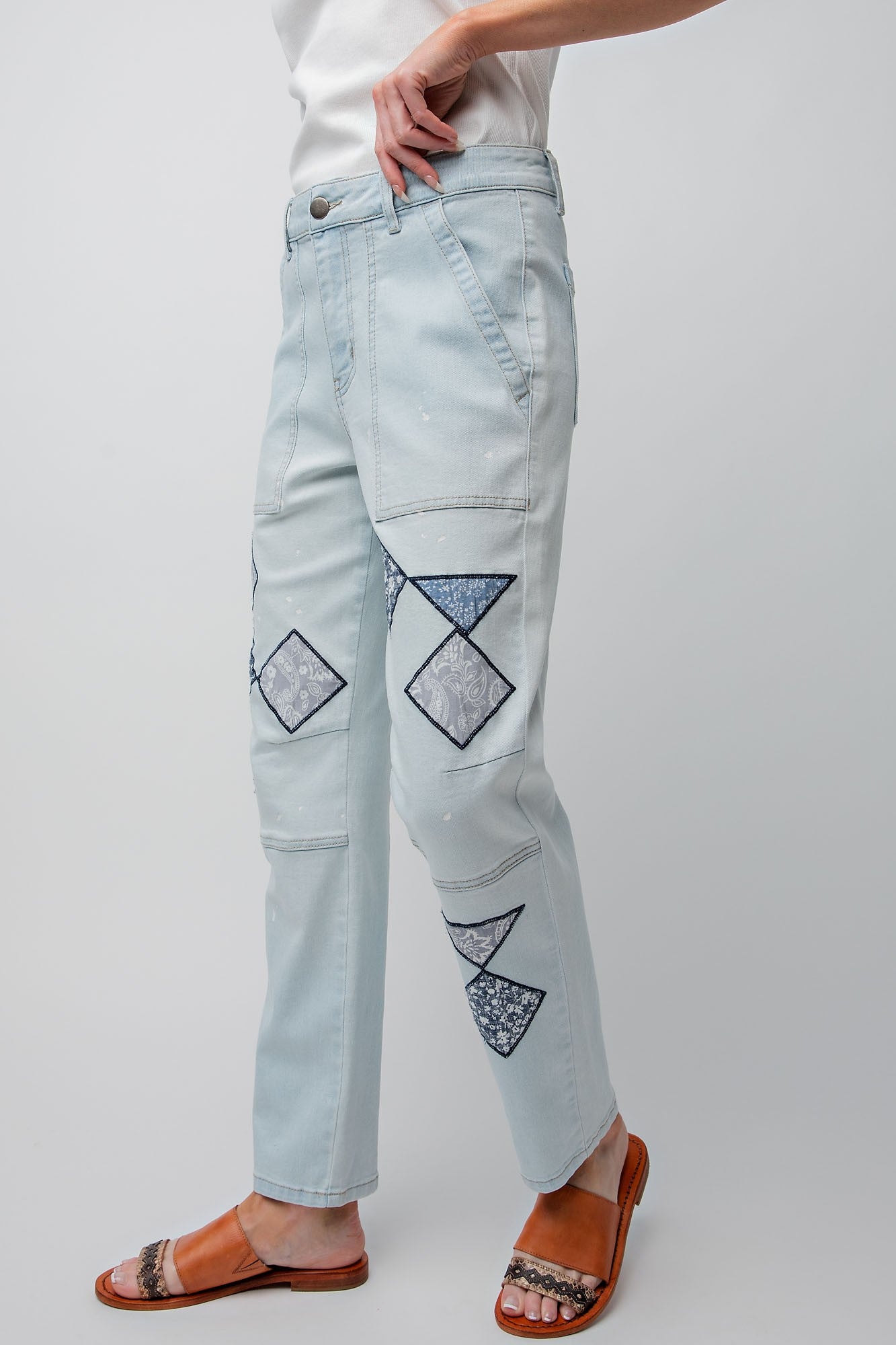 Patchwork Tribal Denim