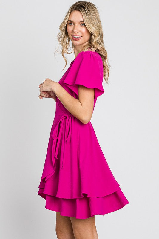 Twirl Me Around Dress-Pink