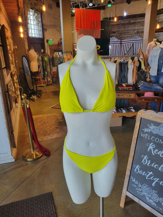 Swim with Me Suit LIME-Top