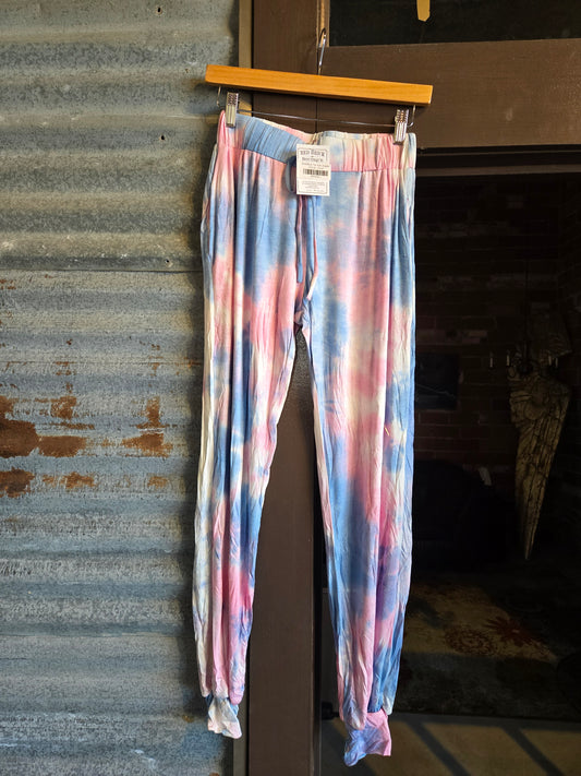 Red/Blue Tie Dye Joggers