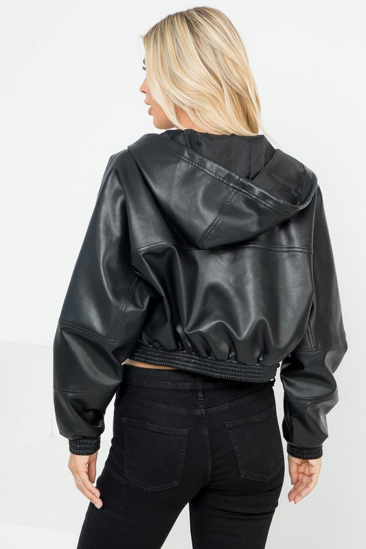 Edgy Vegan Leather Jacket