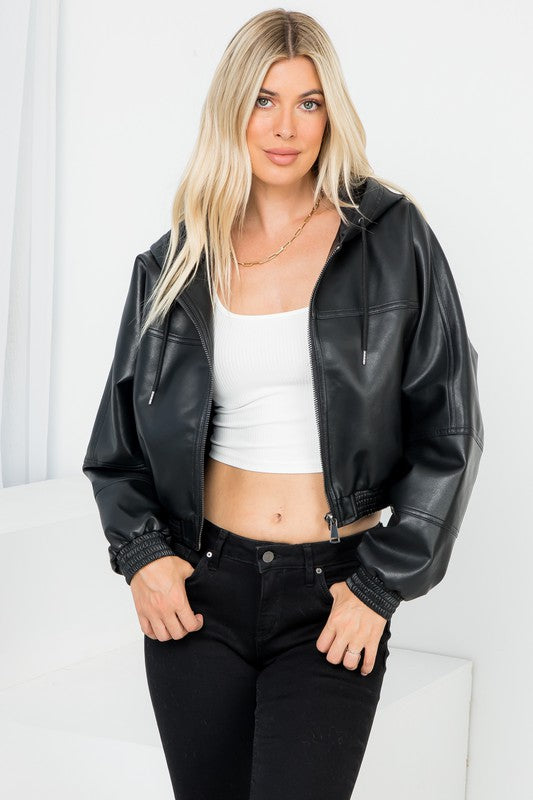 Edgy Vegan Leather Jacket