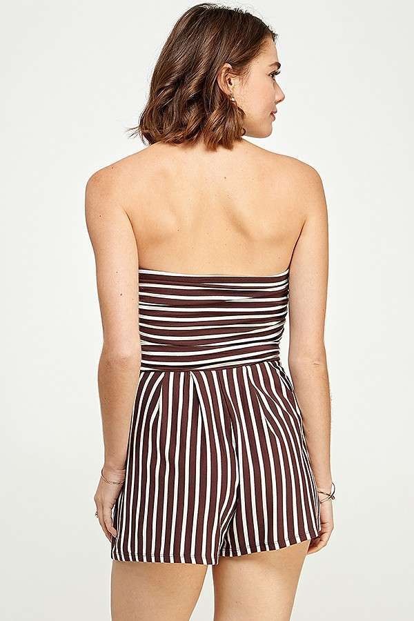 Stripe Tube Romper