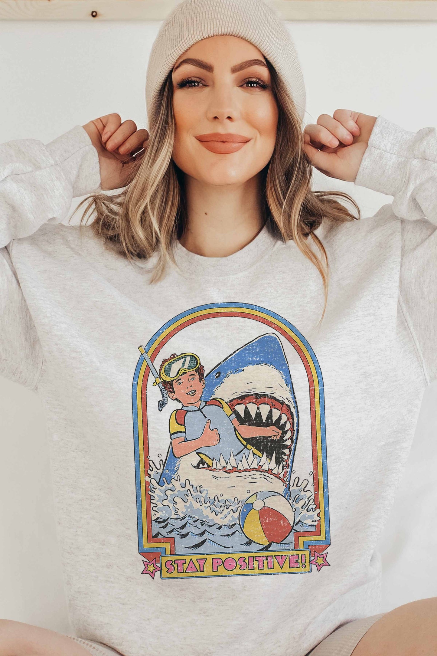 Stay Positive Crewneck