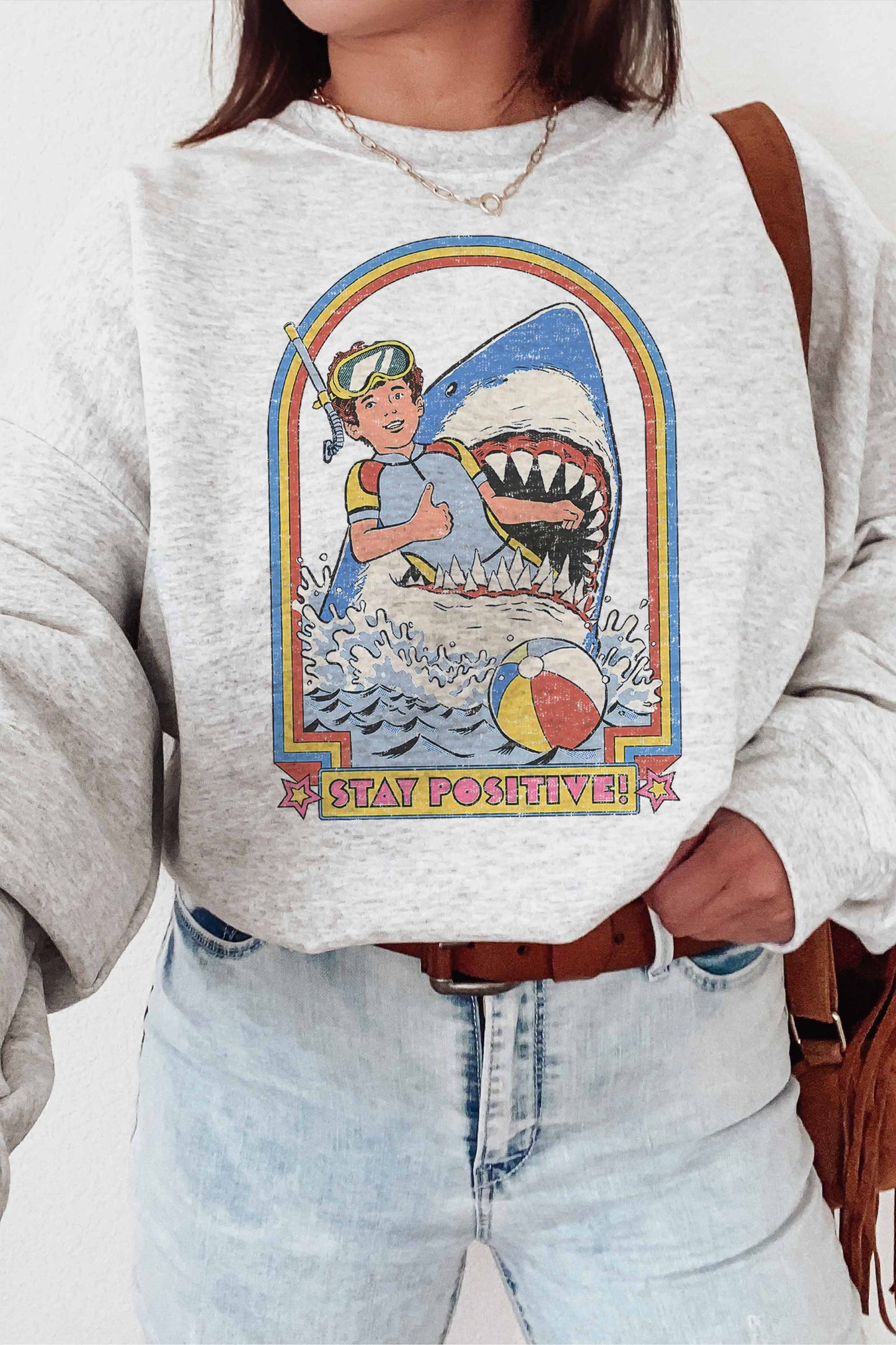 Stay Positive Crewneck