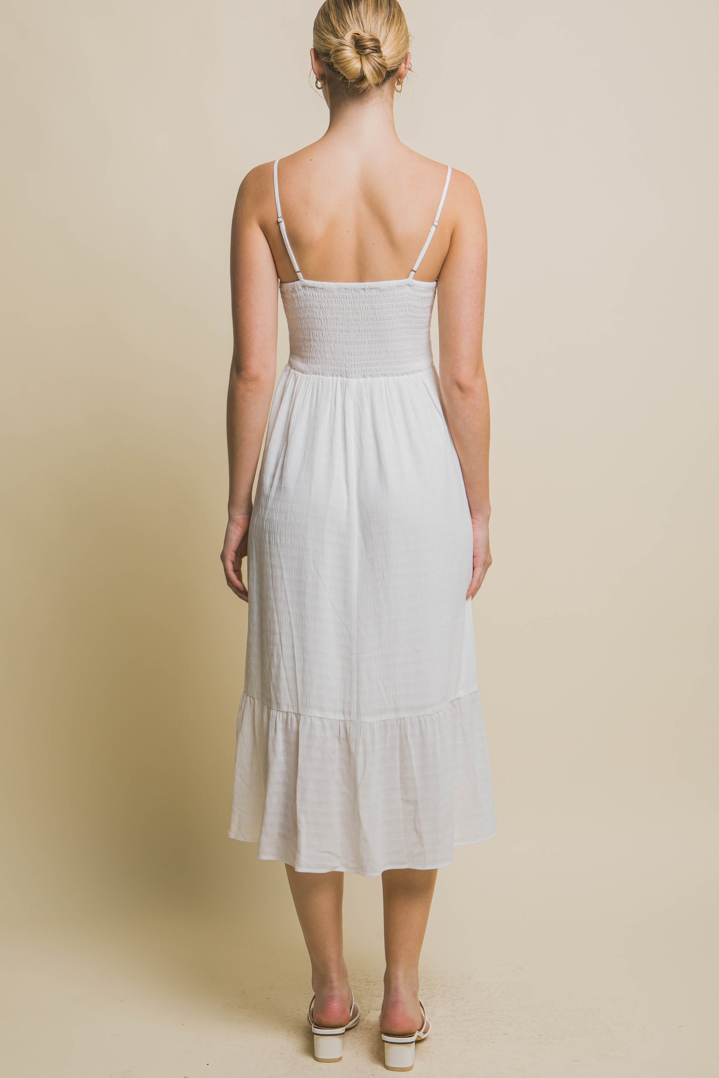 Woven Open Back & Wild Dress