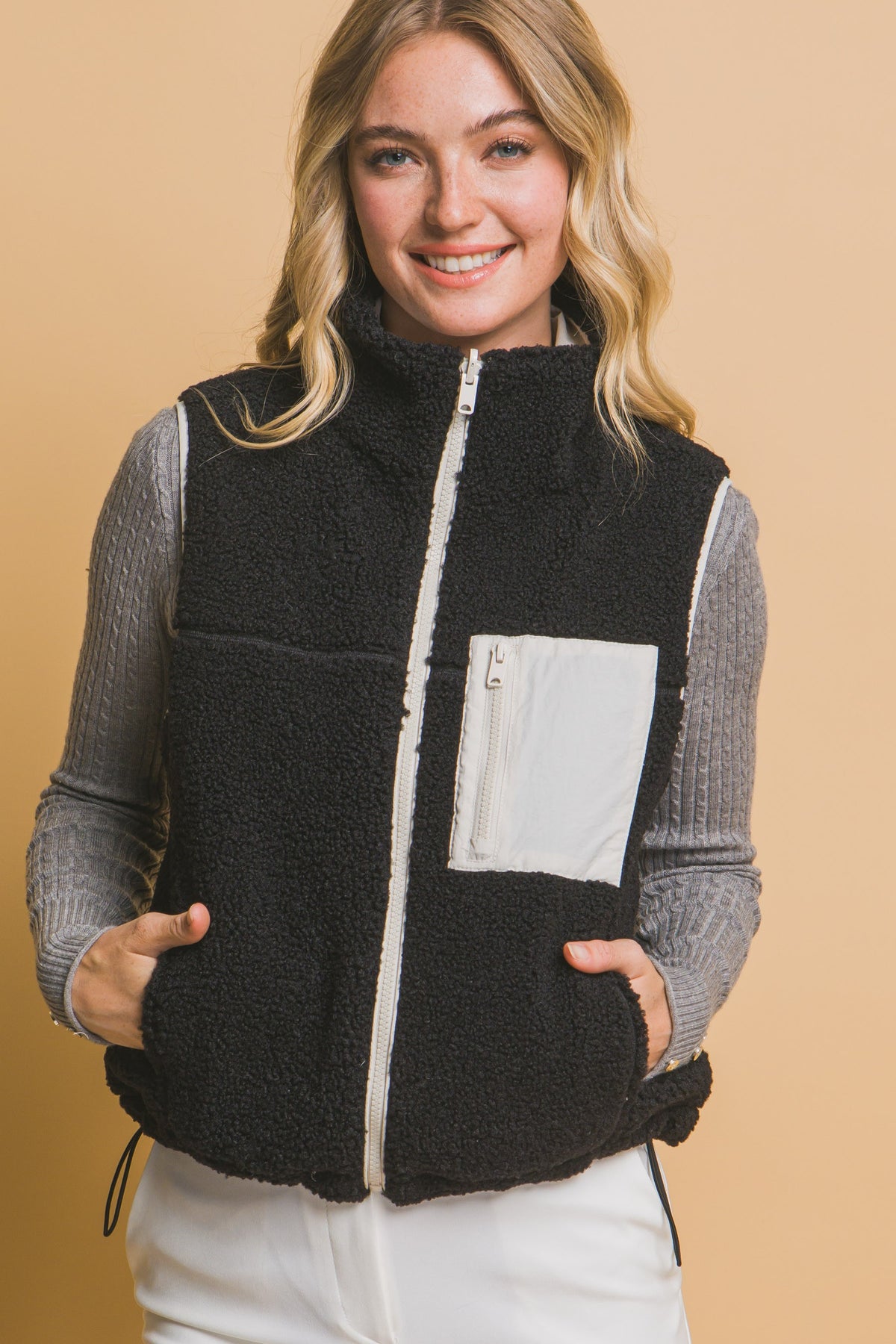 Reversible Sherpa Fleece Vest