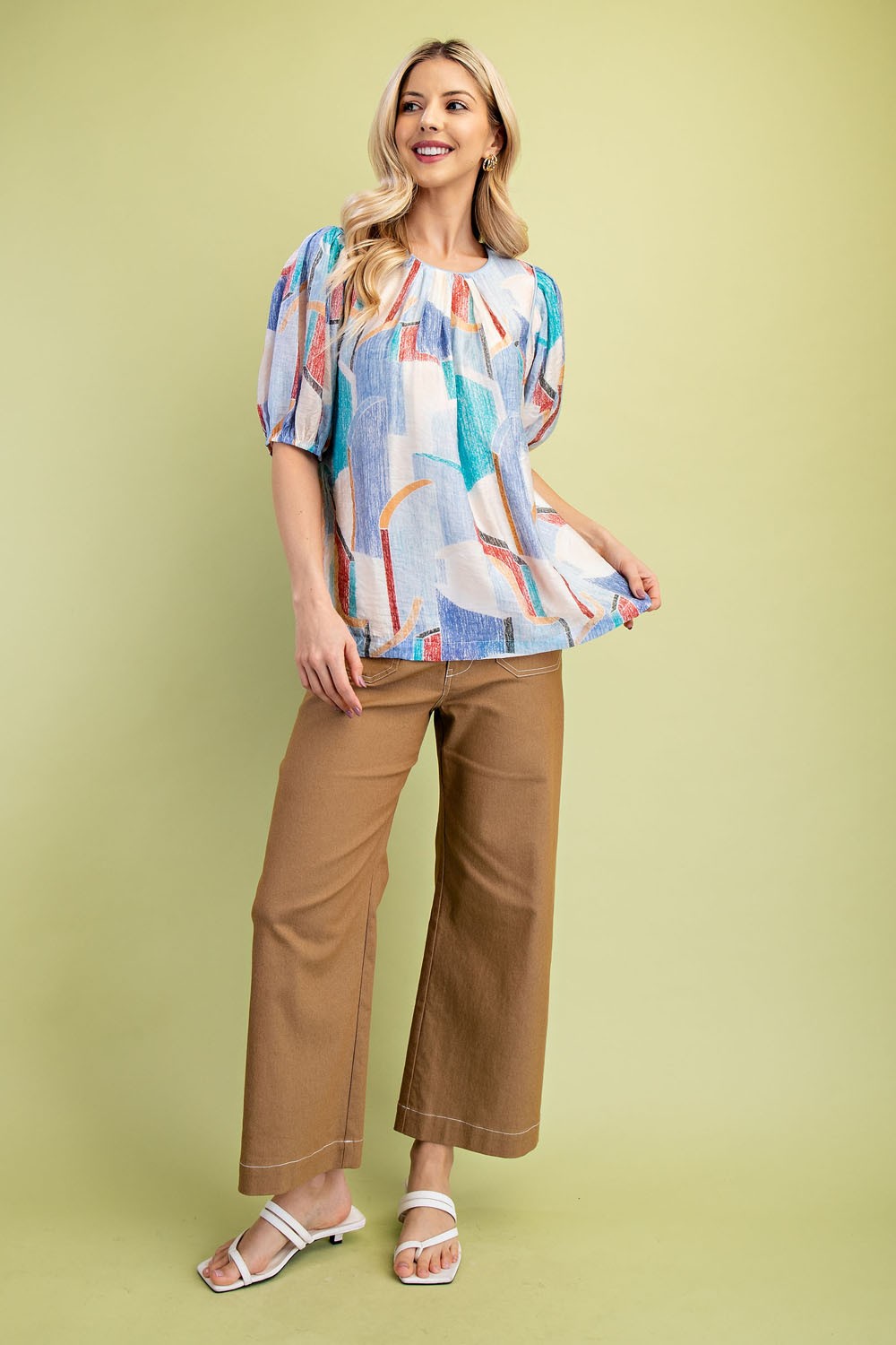 Abstract Printed Top
