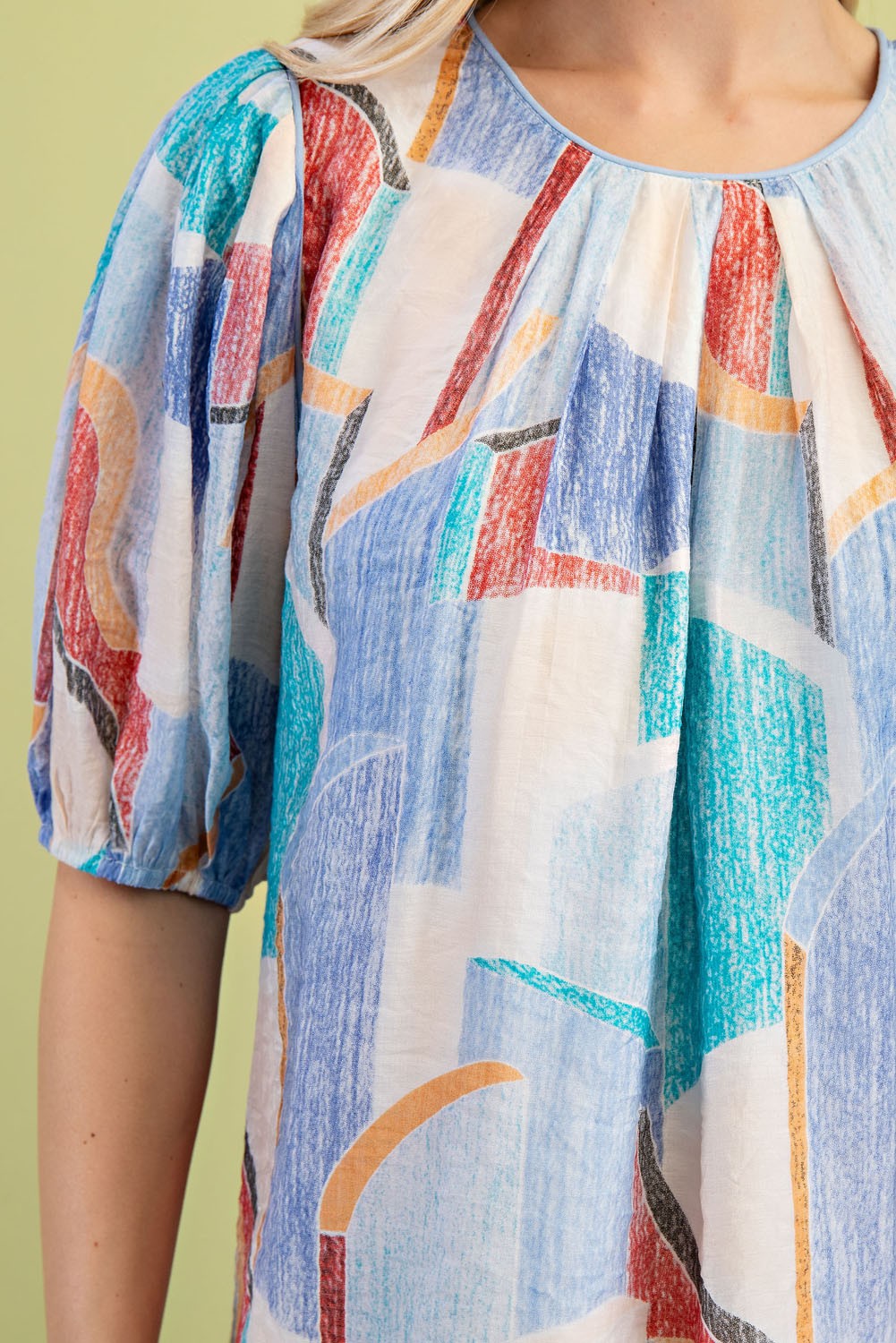 Abstract Printed Top