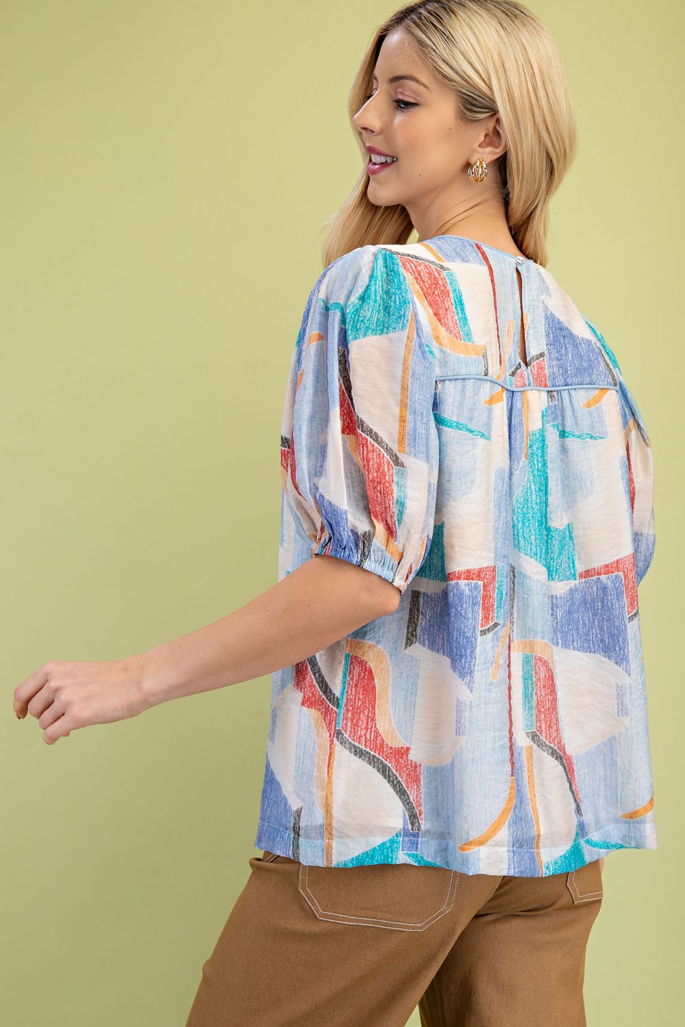 Abstract Printed Top