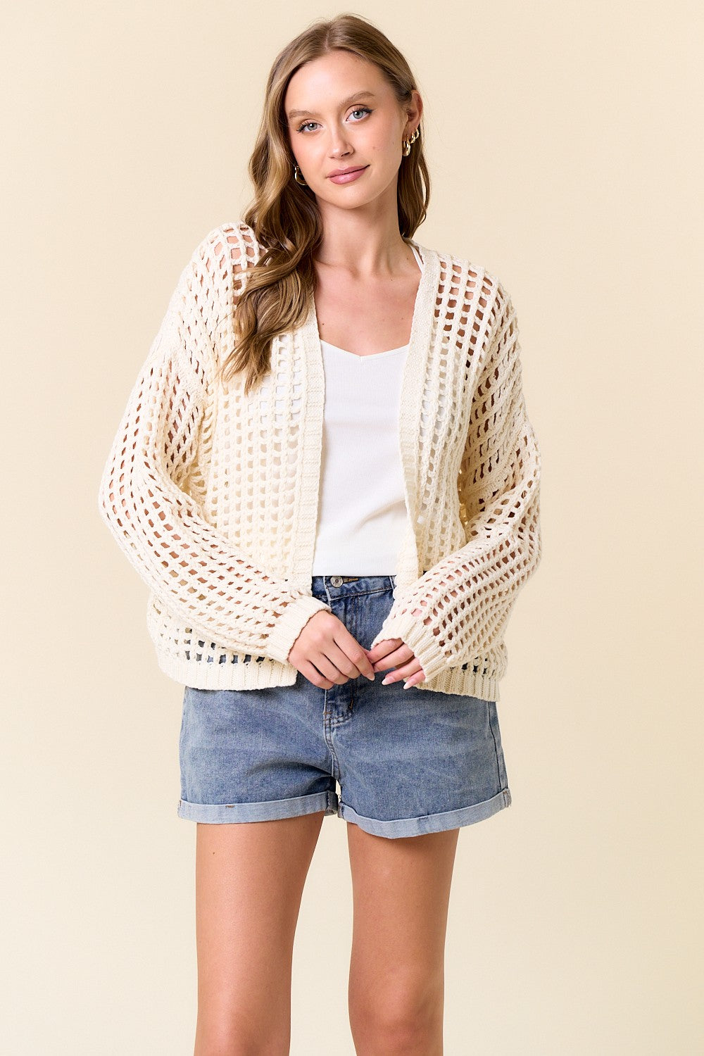 Open Knit Cardigan